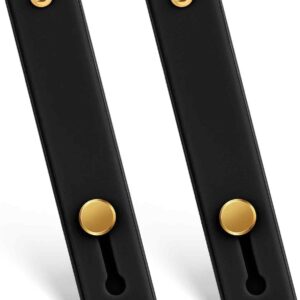 2 Pcs Phone Loop Finger Holder Universal Phone Strap Portable Phone Grip Phone Finger Strap Loop for Phone Case Phone Holder for Hand Phone Grips for Back of Phone Suitable Most Mobile Phones(Black)