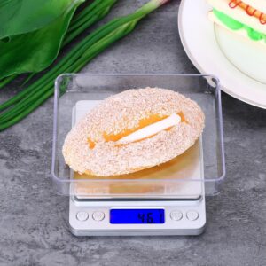 3000g/0.1g Accurate Kitchen Scale High-precision Jewelry Scale Mini Food Scale Electric Kitchen Scale with Two Trays Kitchen Baking Scale