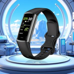 Smart Watch, Smart Watches for Men, Advanced Health Sports Smartwatch Screen-off Display Dial Long Battery Life Three Colors Available, Smart Watches for Women(Black)