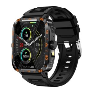 Smart Watch, Smart Watches for Women, Smart Watch 1.95in TFT 240x282IPS Display Screen Smart Watches for Android Phones Smart Fitness Watch for Women Man Smartwatch, Smart Watches for Men(Black A)