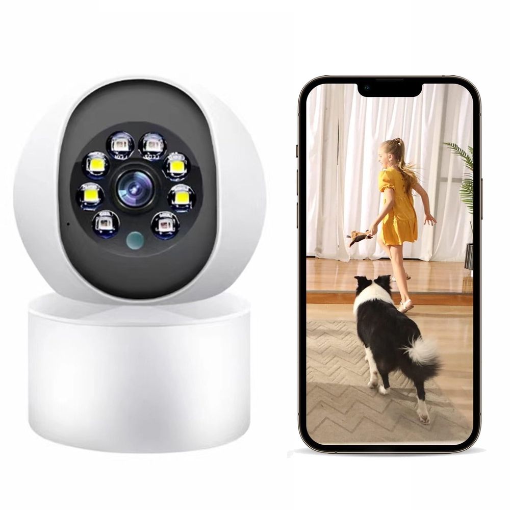 Security Camera, Upgrade Indoor Security Camera 3MP WiFi Camera for Home Security Smart WiFi Motion Detection Night Vision 2-Way Audio