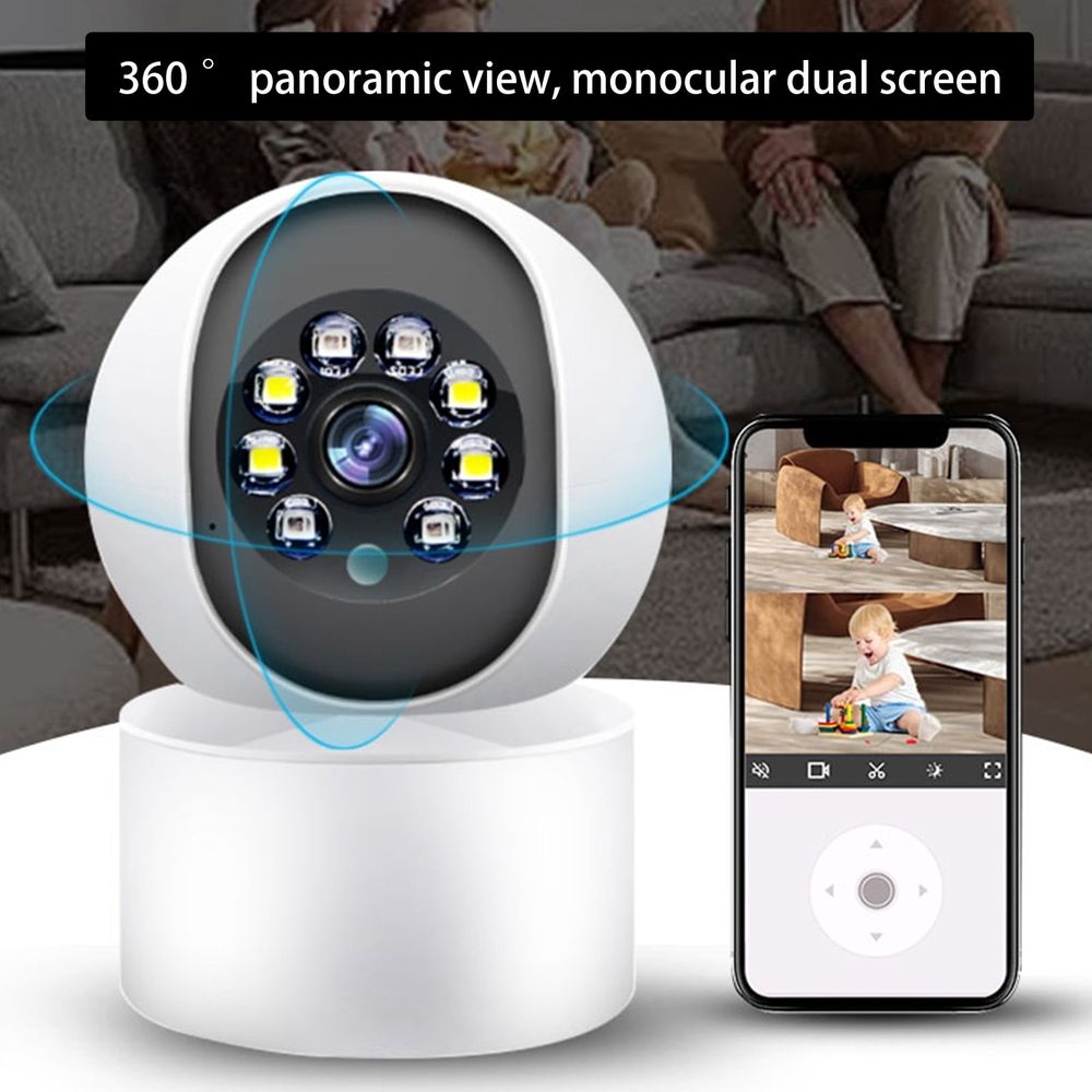 Security Camera, Upgrade Indoor Security Camera 3MP WiFi Camera for Home Security Smart WiFi Motion Detection Night Vision 2-Way Audio - Image 3