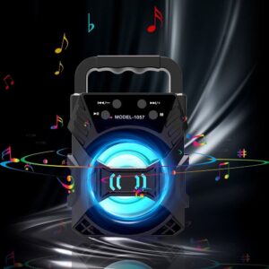 Portable Bluetooth Speaker, Louder Volume, Stereo Sound, 100 Foot Wireless Range, Microphone Input, Bluetooth Speaker for Home Outdoor Party Camping