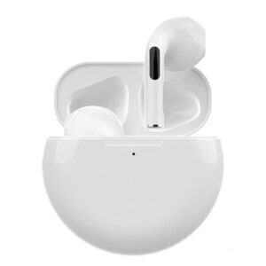 Bluetooth Headphones Wireless Earbuds Bluetooth Headphones Smartphone Compatible Wireless Earbuds with Charging Case for TV Smart Phone Computer Laptop Sports -White