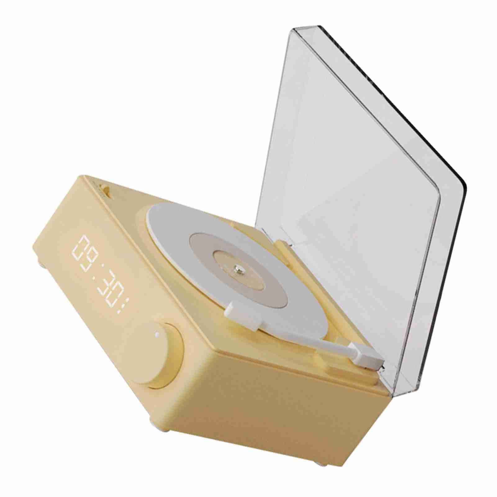 Record Player Style Bluetooth Speaker Phonograph Style Retro Bluetooth Speaker Yellow Cute Look Gift for Girls Good Bass - Image 2