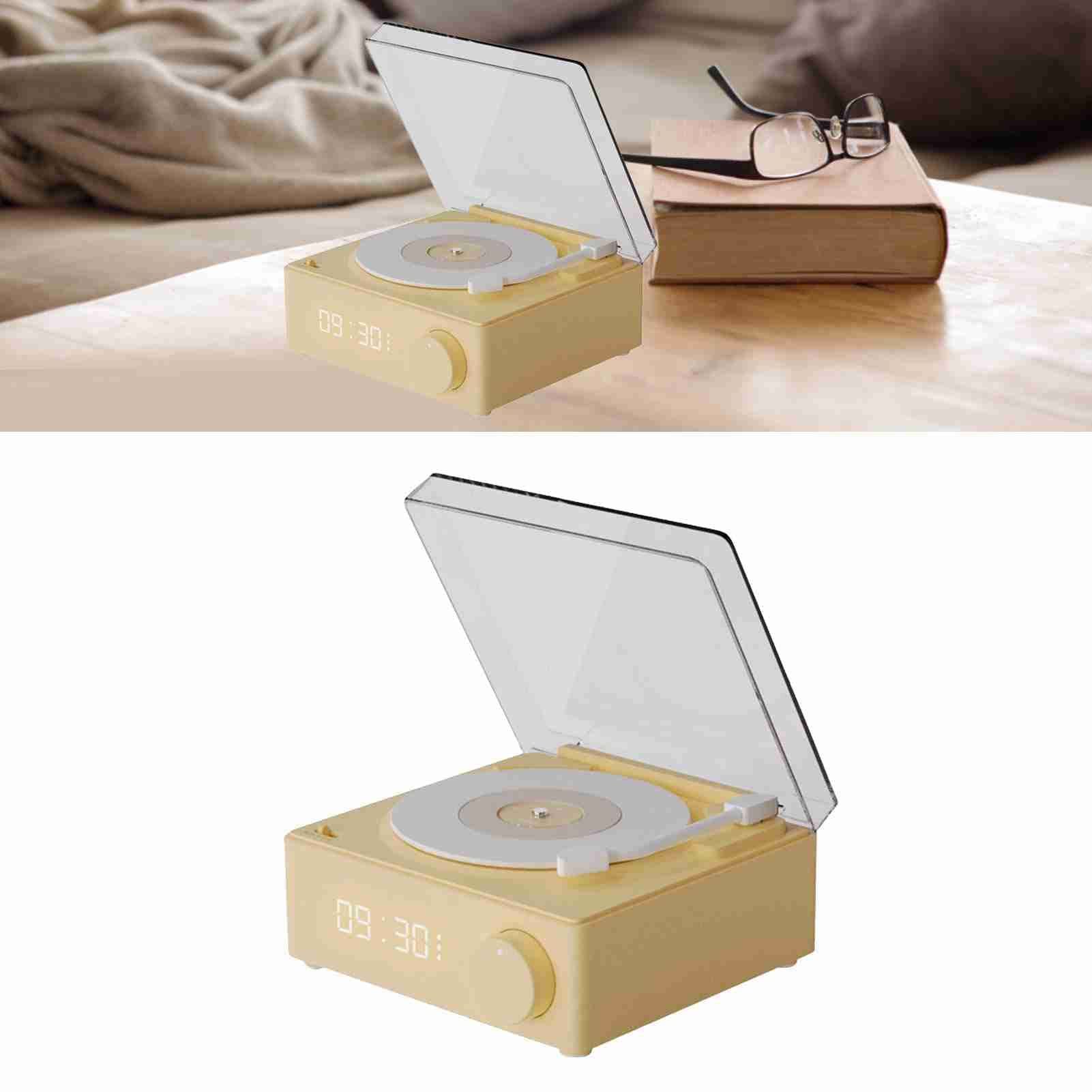 Record Player Style Bluetooth Speaker Phonograph Style Retro Bluetooth Speaker Yellow Cute Look Gift for Girls Good Bass - Image 3