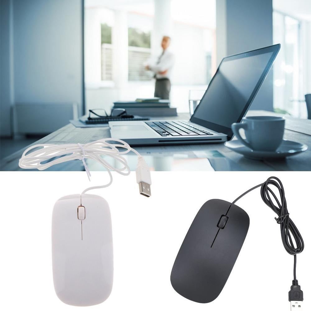 Mouse Ultra Thin Gaming Mouse Wired Usb Gamer Mice For Gaming Computer Pc 3 Buttons 1200dpi Optical 3d Roller Usb Gaming Mouse O6J9 - Image 2