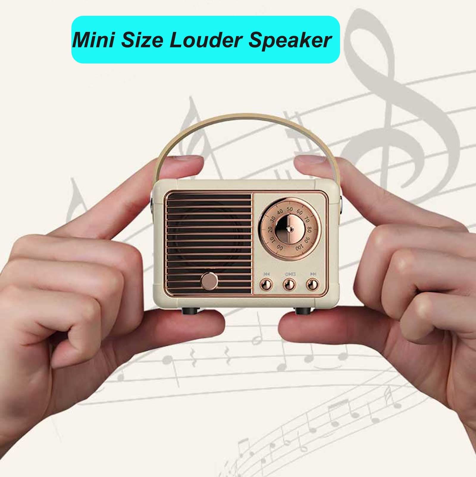 Retro Bluetooth Speaker, Vintage Decor, Small Wireless Bluetooth Speaker, Cute Old Fashion Style for Kitchen Desk Bedroom Office - Image 4
